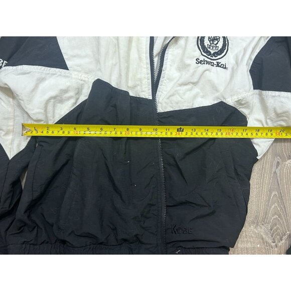 Kobe Seiwa-Kai Track Jacket Men's Size Small Full Zip Outdoor Polyester Black - Picture 6 of 7